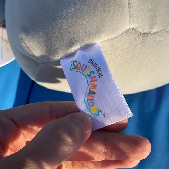 Original Squishmallows Cherish Size 7 “ Inch Rainbow Elephant 2022 NWTS - Picture 6 of 9